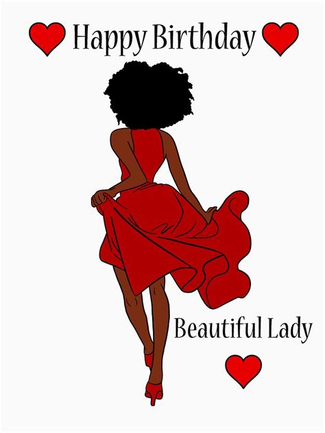 happy birthday beautiful black womanlady  shirt  tatdesigns redbubble