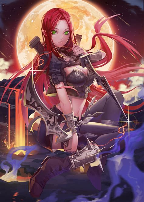 Katarina Du Couteau League Of Legends Drawn By San Yu