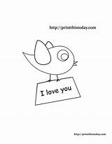 Coloring Pages Printable Bird Lovebird Designlooter Cute Getcolorings Printthistoday sketch template