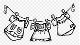 Clipart Clothesline Line Clothes Clip Cliparts Library Clothe sketch template