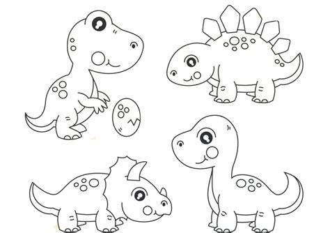 cute  printable dinosaur coloring pages novocomtop