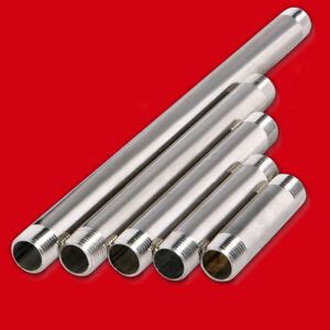 cm length stainless steel male threaded  ends tube pipe od