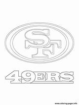 49ers Coloring Francisco Logo Pages Football San Sport Printable Color Print Prints sketch template