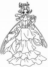 Queen Clarion Manga Deviantart Elfkena Fairies sketch template