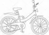 Rower Kolorowanka Fahrrad Malvorlage Transportmittel Ausmalen Grafika Malen sketch template