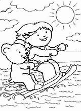 Skiing Water Coloring Ski Lift Pages Drawing Waterski Fun Kids Getdrawings sketch template