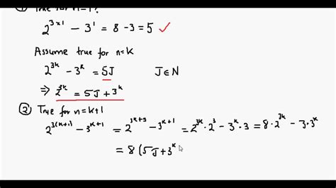 Using Mathematical Induction To Prove 2 3n 3 N Is Divisible By 5