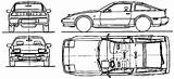 Nissan 300zx Z31 Blueprints 1983 Coupe sketch template