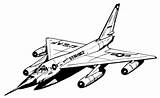 Coloring Pages Jet Airplane Fighter Getcoloringpages Plane sketch template