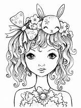 Coloring Pages People Cute Popular sketch template