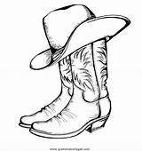 Cowboystiefel sketch template