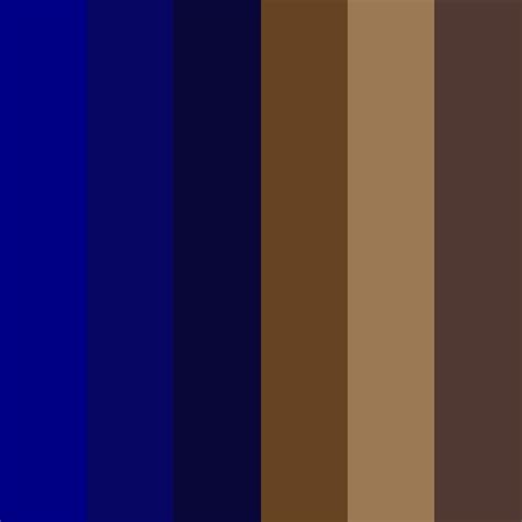 brown  blue color scheme