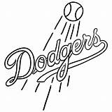 Dodgers Angeles Los Draw Baseball Step Logos Learn Easy sketch template