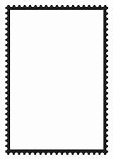 Postage Stamp Rectangular Coloring Pages Printable Edupics sketch template