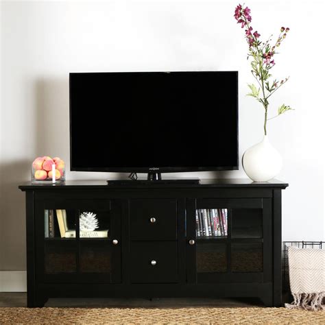 black tv stands  drawers