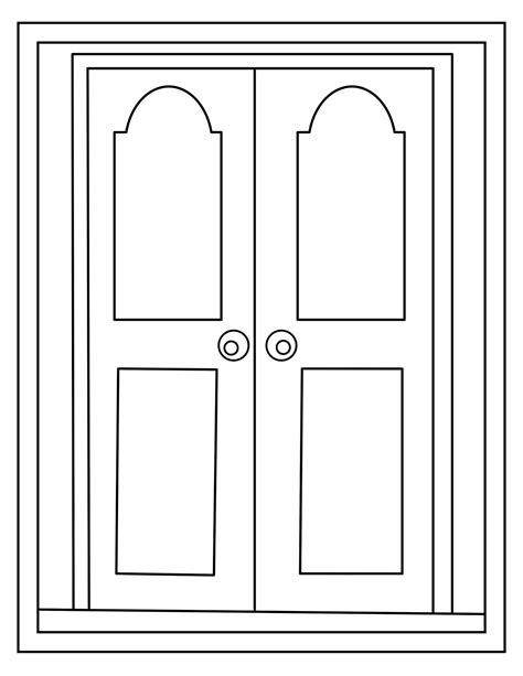 doors  coloring printable pages etsy uk