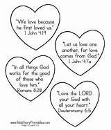 Coloring Pages Bible Valentines Valentine Verse Printables Verses School Sunday God Crafts Story Christian Kids Preschool Church Craft Printable Activities sketch template