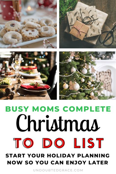 busy moms complete christmas planning guide  checklist