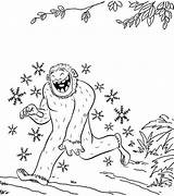 Yeti Rudolph Coloringpagesfortoddlers sketch template