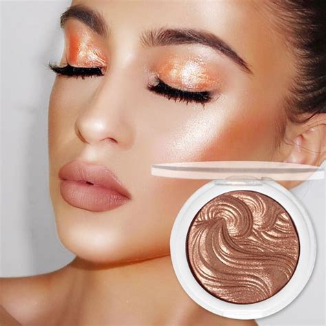 manooby women face highlighter palette makeup shimmer bronzer pressed