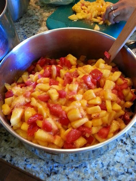 canning peach salsa