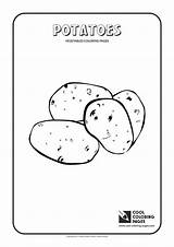 Coloring Pages Potato Potatoes Peaches Sweet Cool Simple Easy Vegetables Mushroom Print Color Fruit Fruits Kids Getcolorings Plants Printable Activities sketch template