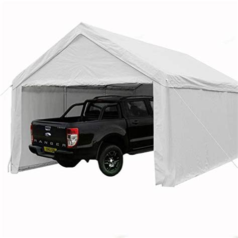 quictent   carport heavy duty car canopy galvanized car shelter  reinforced ground bars