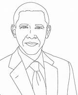 Obama Barack Coloring Drawing Kidsplaycolor Outline Pages Kids Drawings Printable Simple Getcolorings Choose Board Color Chic sketch template