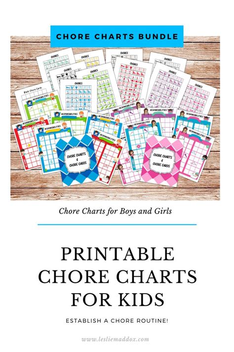 homeschool chores chart  kids   printable chore charts