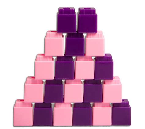 unifix cubes set    pink  purple didax
