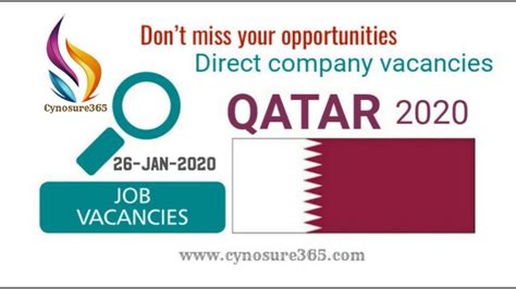 qatar current job vacancies january   youtube