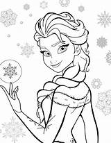Elsa Frozen Disney Coloring Pages Coloriage Princess Gratuit Dibujo sketch template