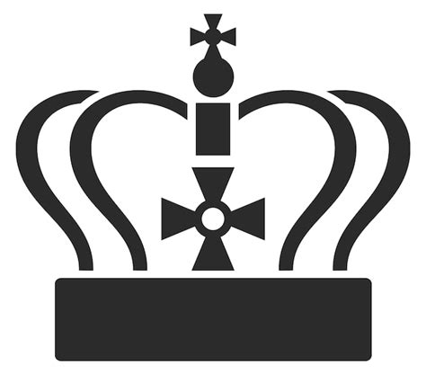 kaiserkronensymbol koenigliches symbol majestaetszeichen premium vektor