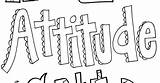 Attitude Coloring Pages Template sketch template