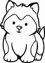 Puppy Husky Coloring Pages Printable Dog Kids Animals Categories sketch template