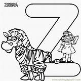 Coloring Sesame Street Zebra Pages Letter Printable Prairie Abc Alphabet Learning Buchstaben Malvorlagen Gif Info Alphabets Con Letra La Print sketch template