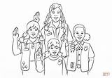 Scouts Coloring Girl Pages Pledge Printable Drawing Categories sketch template