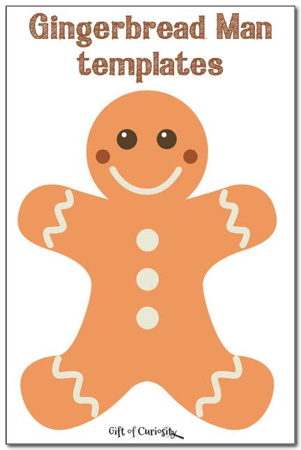 gingerbread man template printable large   aashe