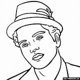 Bruno Mars Coloring Pages Thecolor Da Colorare Disegni Sheets sketch template