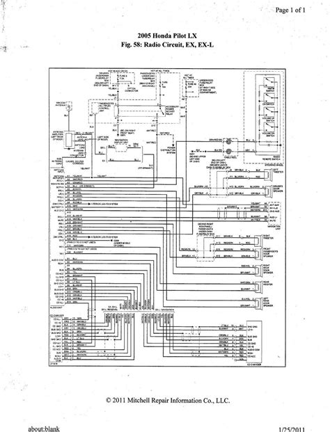 honda pilot radio wiring diagram