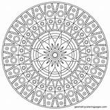 Sundial Drawing Coloring Mandala Getdrawings sketch template