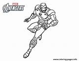 Man Avengers Iron Coloring Pages Superheros Printable Print Prints sketch template