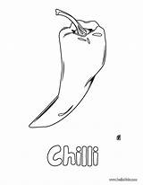 Chilli Coloring Chili Pepper Pages Drawing Color Vegetable Hellokids Kids Print Getdrawings Getcolorings Visit sketch template