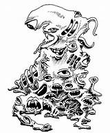 Amoeba Drawing Mouther Gibbering Getdrawings sketch template