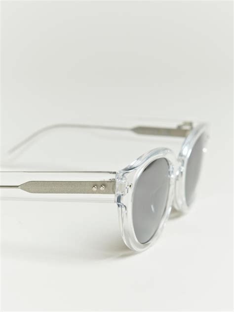 facetasm men s clear frame metallic sunglasses ln cc clear