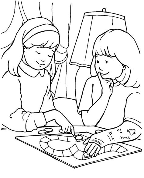 showing love share  burden helping  coloring pages coloring sky
