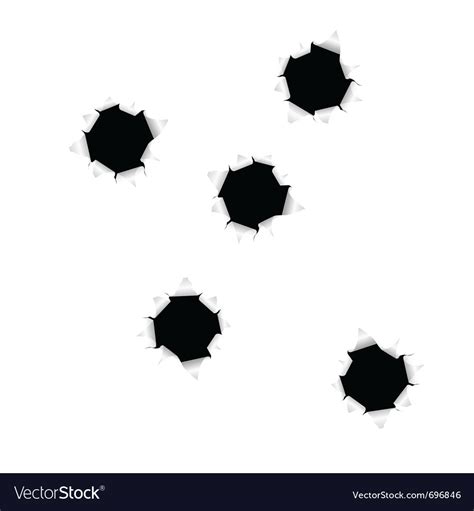 bullet holes royalty  vector image vectorstock