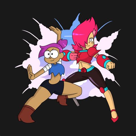 Enid And Red Action Ok K O Ok Ko Lets Be Heroes T Shirt Teepublic