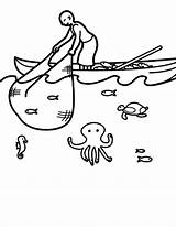 Fish Fishing Catching Boat Coloring Pages Drawing Kids Kidsplaycolor Colouring Color Getdrawings Sail Three sketch template