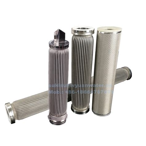 micron pleated stainless steel mesh filter cartridge